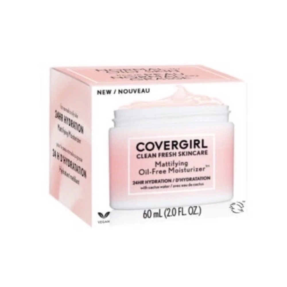 COVERGIRL Clean Fresh Skincare Mattifying Oil-Free Moisturizer - Pink 2pcs